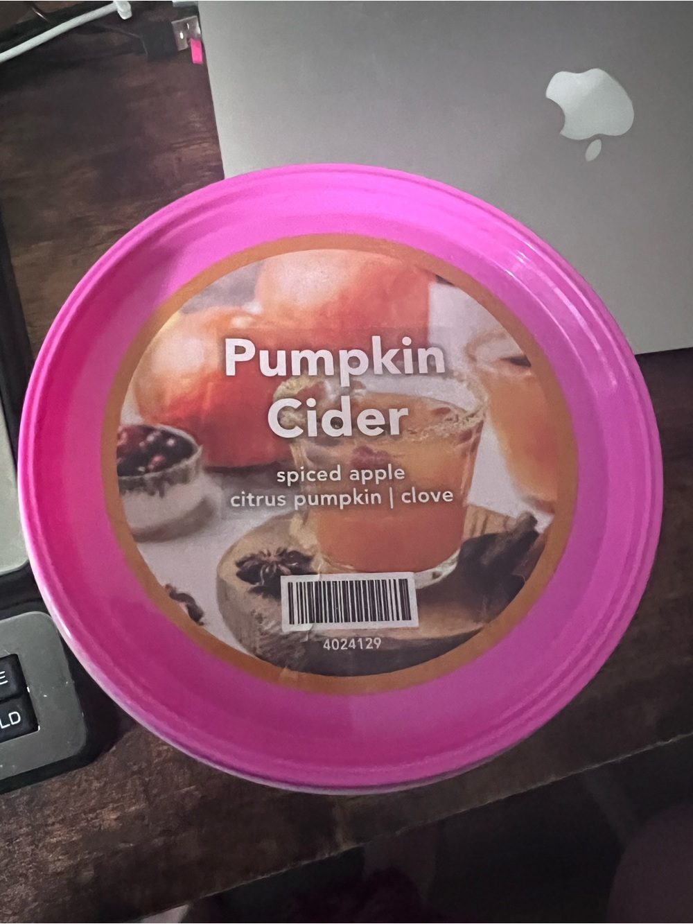 Pink Zebra Pumpkin Cider Pink Jar Candle